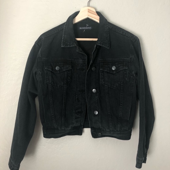 Brandy Melville Jackets & Blazers - Brandy Melville | Cropped Black Denim Jacket